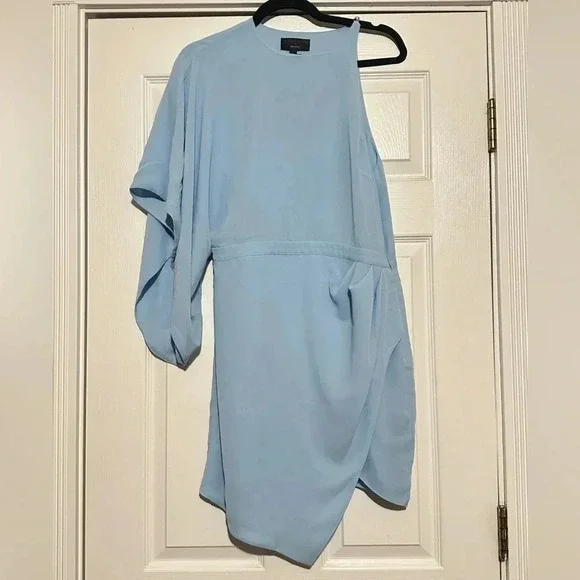 X Revolve Lexa Dress Michael Costello Light Blue Size Large - Picture 4 of 5